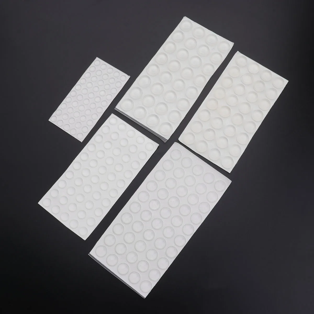 

214 Pcs Anti Collision Rubber Particle Durable Door Bumper Furniture Damping Pad Mute Crash Self Adhesive Fits Doors Cupboards