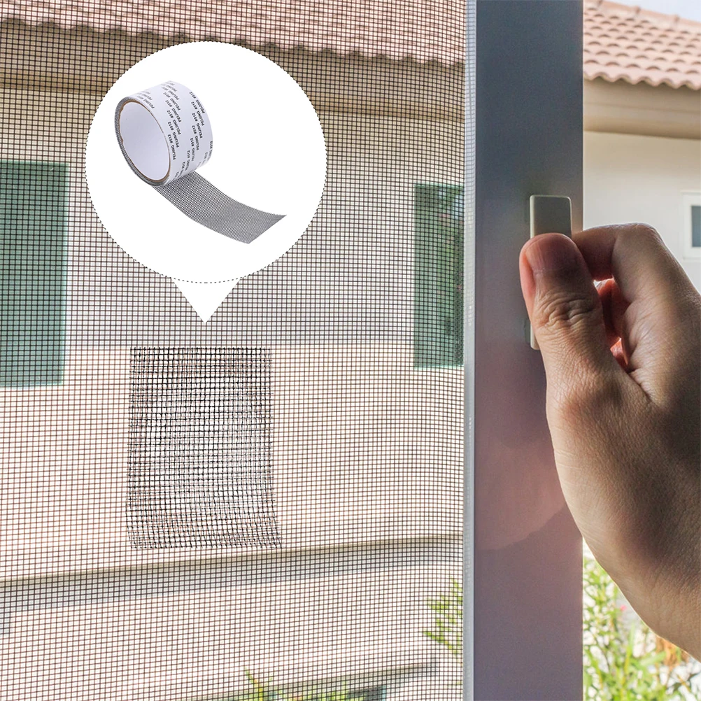 

4 Rolls Screen Repair Window Patches Adhesive Tape Door Kit Water Proof Self-adhesive Fix Pvc
