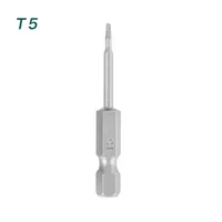 Improved Efficiency With Magnetic Tip 1pc Magnetic Alloy Steel Torx Screwdriver Bit 50mm Length 14 Hexagon Handle T5T40