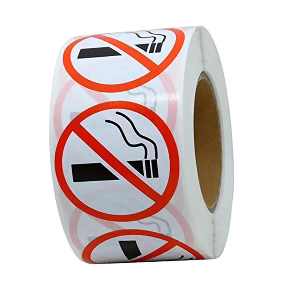 500Pcs No Smoking No Vaping Stickers Car Window, for Taxis, Rental Vehicles,