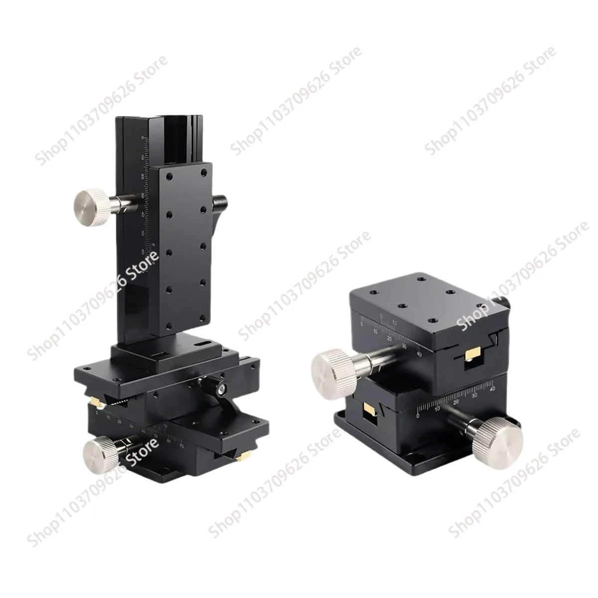 X-axis manual displacement platform fine-tuning dovetail groove rack and pinion sliding table LWX2542/4040/4060/4090
