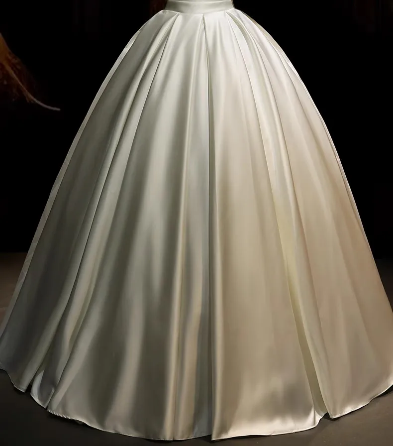 Elegant wedding Dress Women Off the Shoulder short-sleeve Prom Dress White Wedding Party formal dress