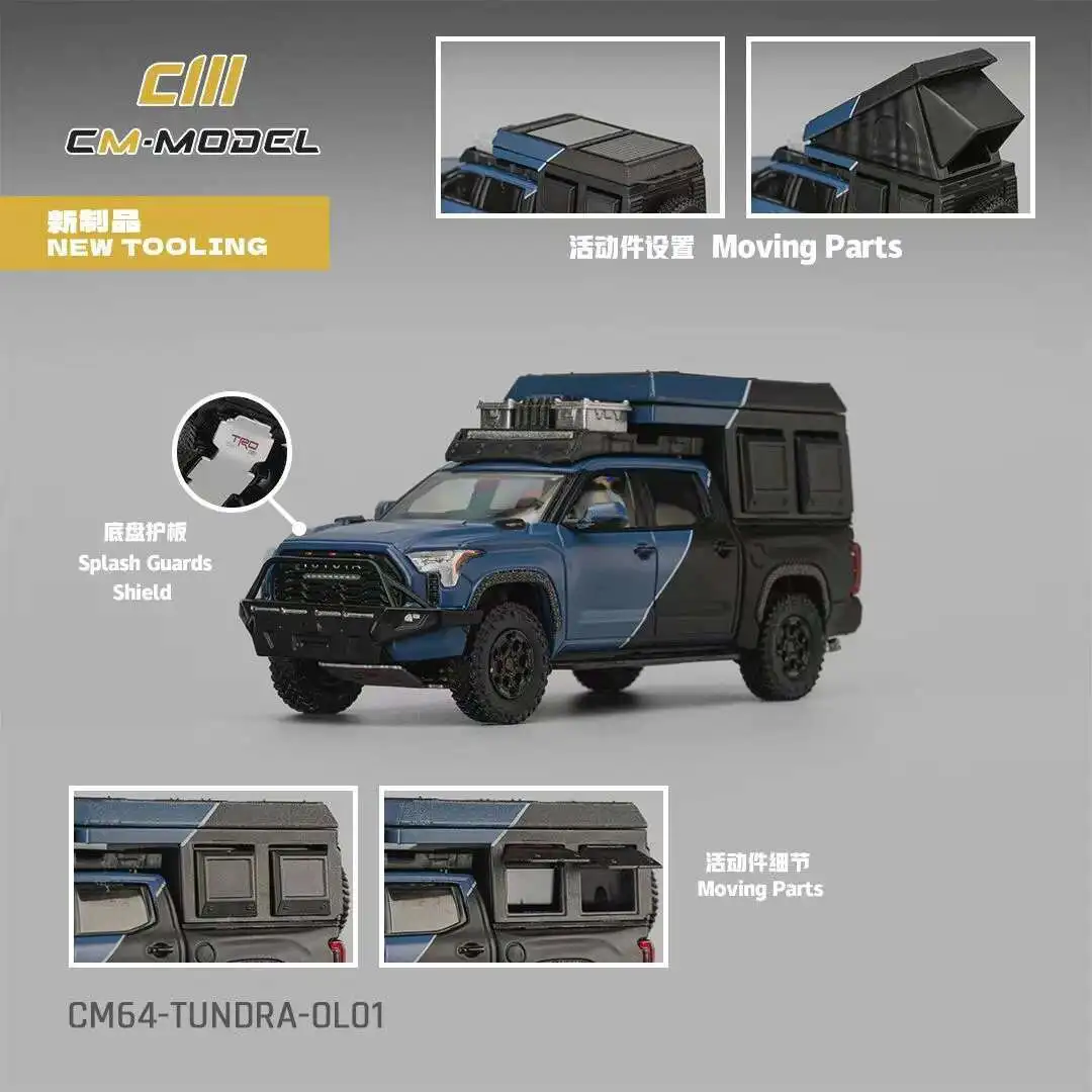 

PreSale CM 1:64 Tundra MK3 XK70 Overland Blue Diecast Diorama Car Model Toys