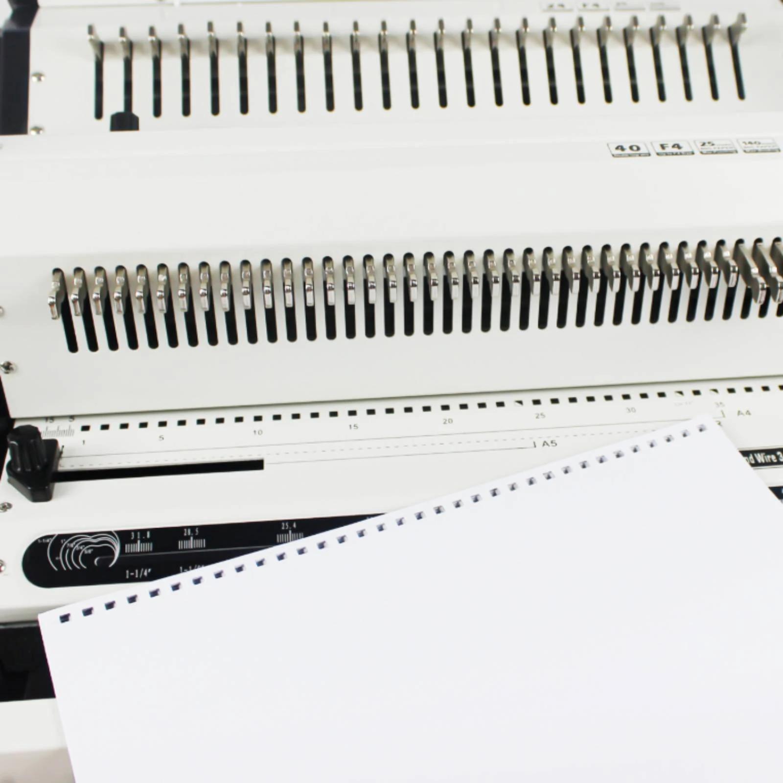 Manual Multifunctional Binding Machine Allintegrated 40-Hole Paper Punch Binder Comb and Coil Binding Machine Non-Slip Feet