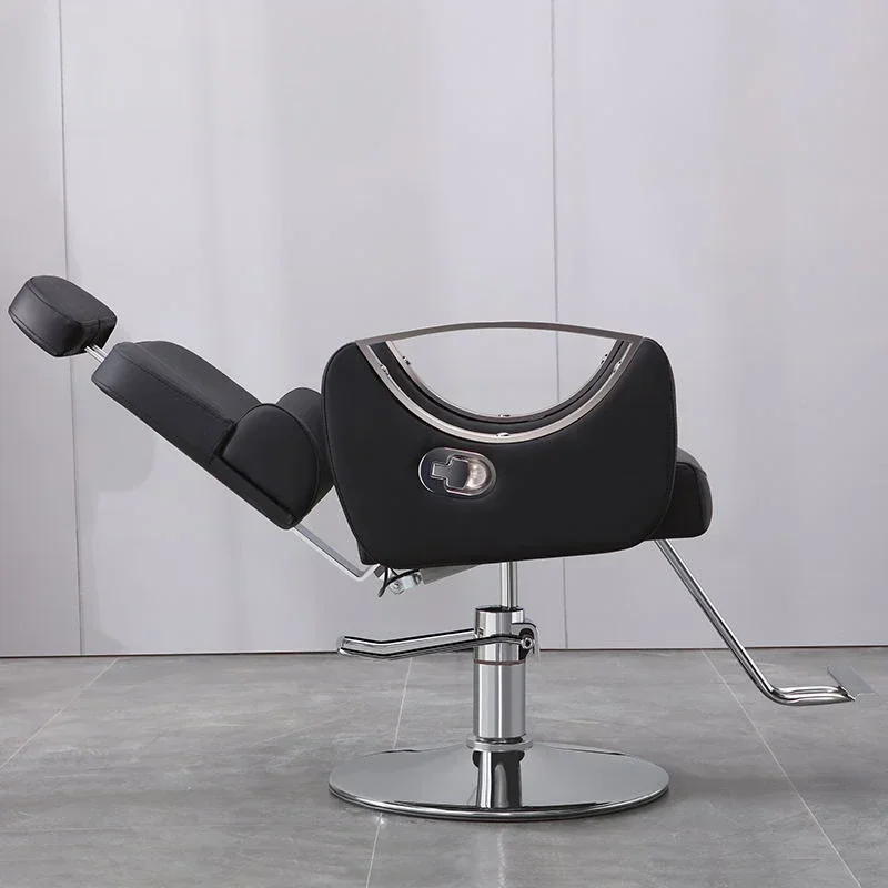

Barbershop Gold Chair Red Salon Chairs for Professionals Barber Man Hairdressing Hydraulic Professional Makeup Pedicure Beauty