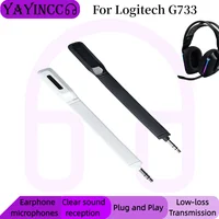YAYINCC-micrófono profesional de repuesto con reducción de ruido transparente para auriculares inalámbricos Logitech G733, varilla de micrófono desmontable