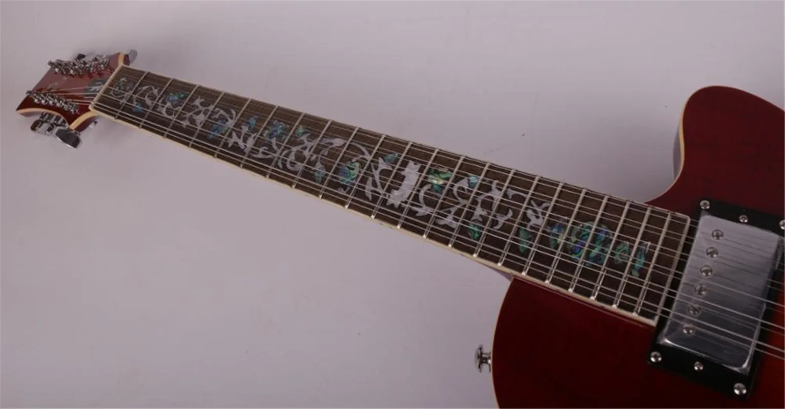 Good quality F hole 12 twelve string electric guitar