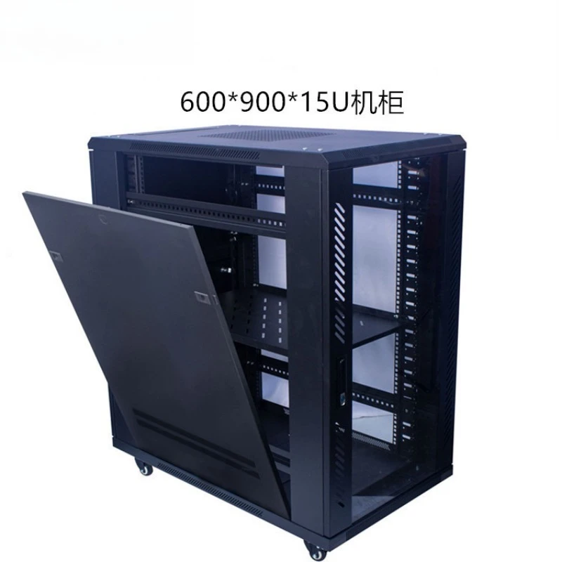 19 inch 80 high vertical network cabinet, computer glass rack, power management