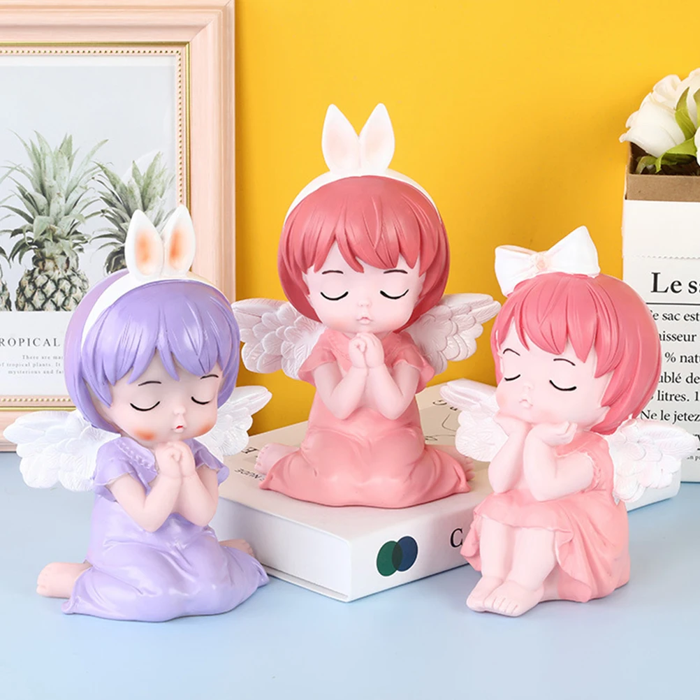 

Angel Girl Piggy Bank Reusable Coin Saver for Kids Girls Birthday Gift Plastic Money Box Decor Mini Model Collection