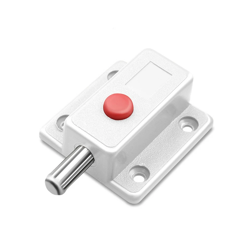 Plastic covered latch cabinet door and window open mounted automatic spring latch furniture hardware uncovered latch
