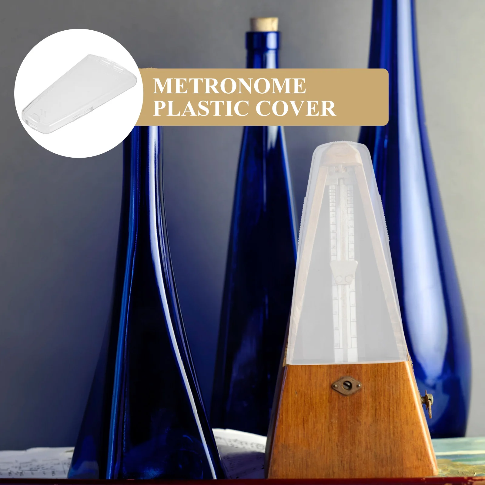 

Piano Metronome Clear Protective Cover Durable Plastic Replacement Part Universal Metronome Accessory Instrument Accessory