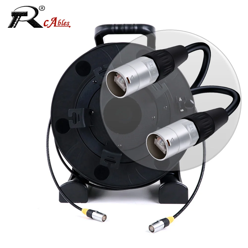 Stage Cable Drum Reel Car PCD380 with Outdoor/Indoor Network UTP/STP RJ45 Cat.5E/6A Ethernet Extension Wire