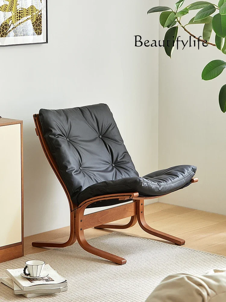 A44 Home Nordic medieval sofa Home living room Vintage leisure chair Balcony single chair