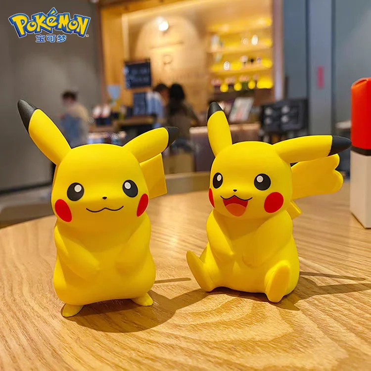 Pokemon Pikachu Couple Anime Figure Toys Blind Box Car Decoration Ornaments Action Figure Doll Birthday Gift For Children Boys