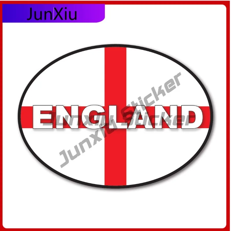

ENGLISH OVAL Flag Funny Window Fade Proof Sticker car van decal sticker Boat Fade Proof UV Resistant Anime UV Resistant Boat