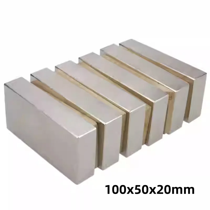 100x50x20mm Square magnets: perfect for fridges, organizing office documents, and DIY projects 100x50x20mm