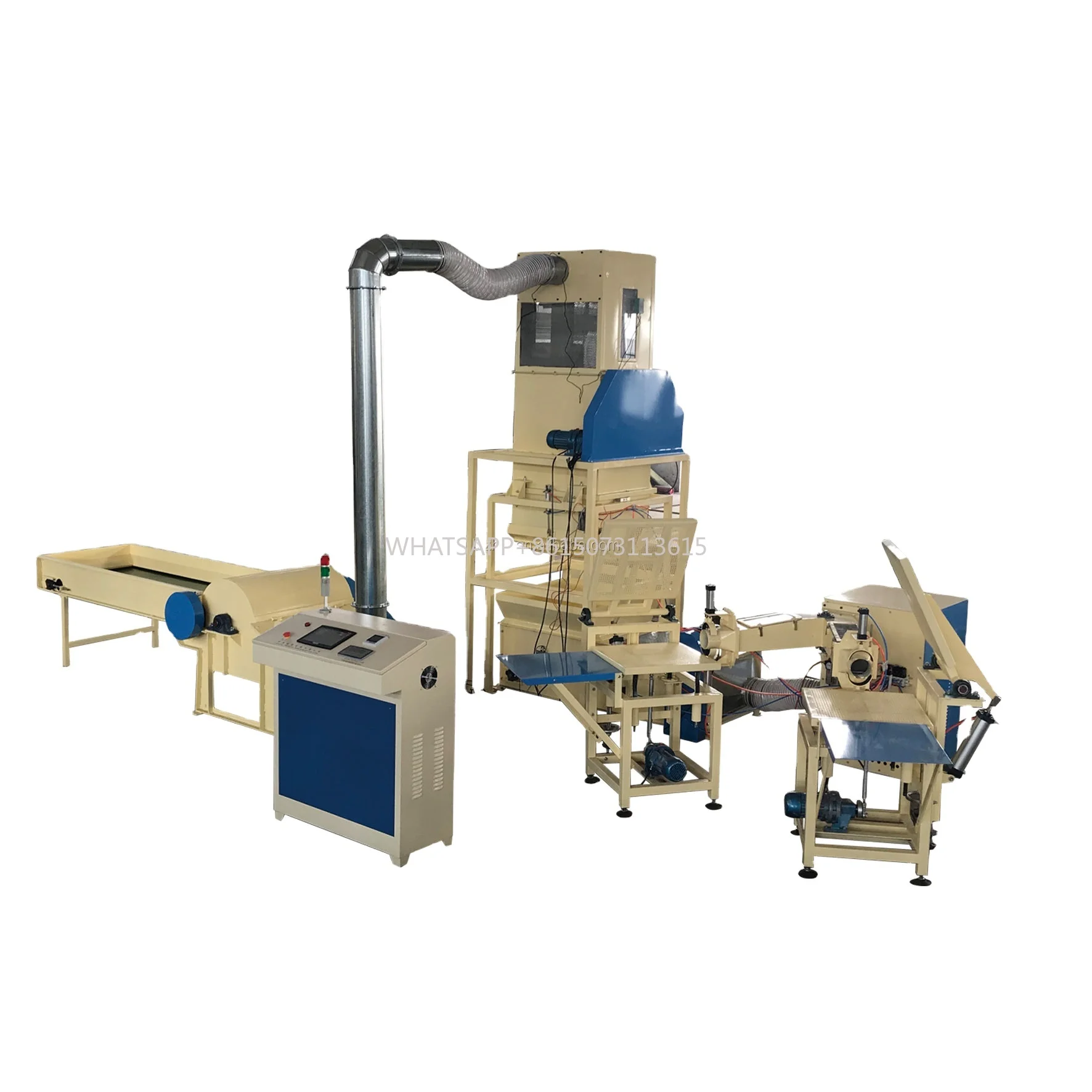 Automatic Home Textile Products Polyester Fiber Stuffed Toy Cotton Filler Cushion Pillow Stuffing Filling Machine