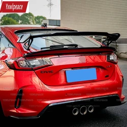 For Honda 11generation Hatchback Civic 2022 2023 2024 ABS Plastic Rear Window Roof Spoiler Trunk Lip Wing Body Kit Accessories