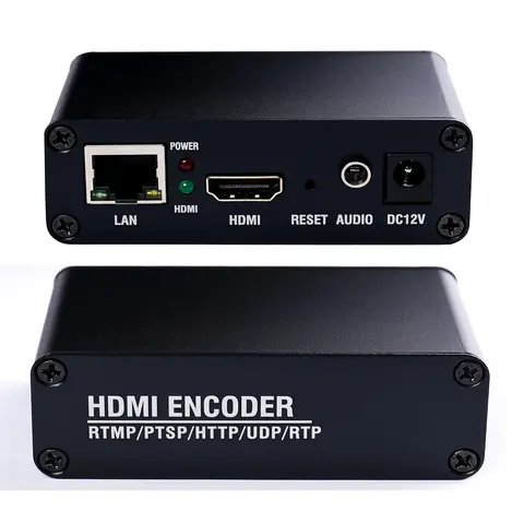 1 Channel Mini HD Video Encoder Webcast Fader H265 H264 HEVC IPTV CATV HDMI to IP RTMP SRT UDP HLS RTSP