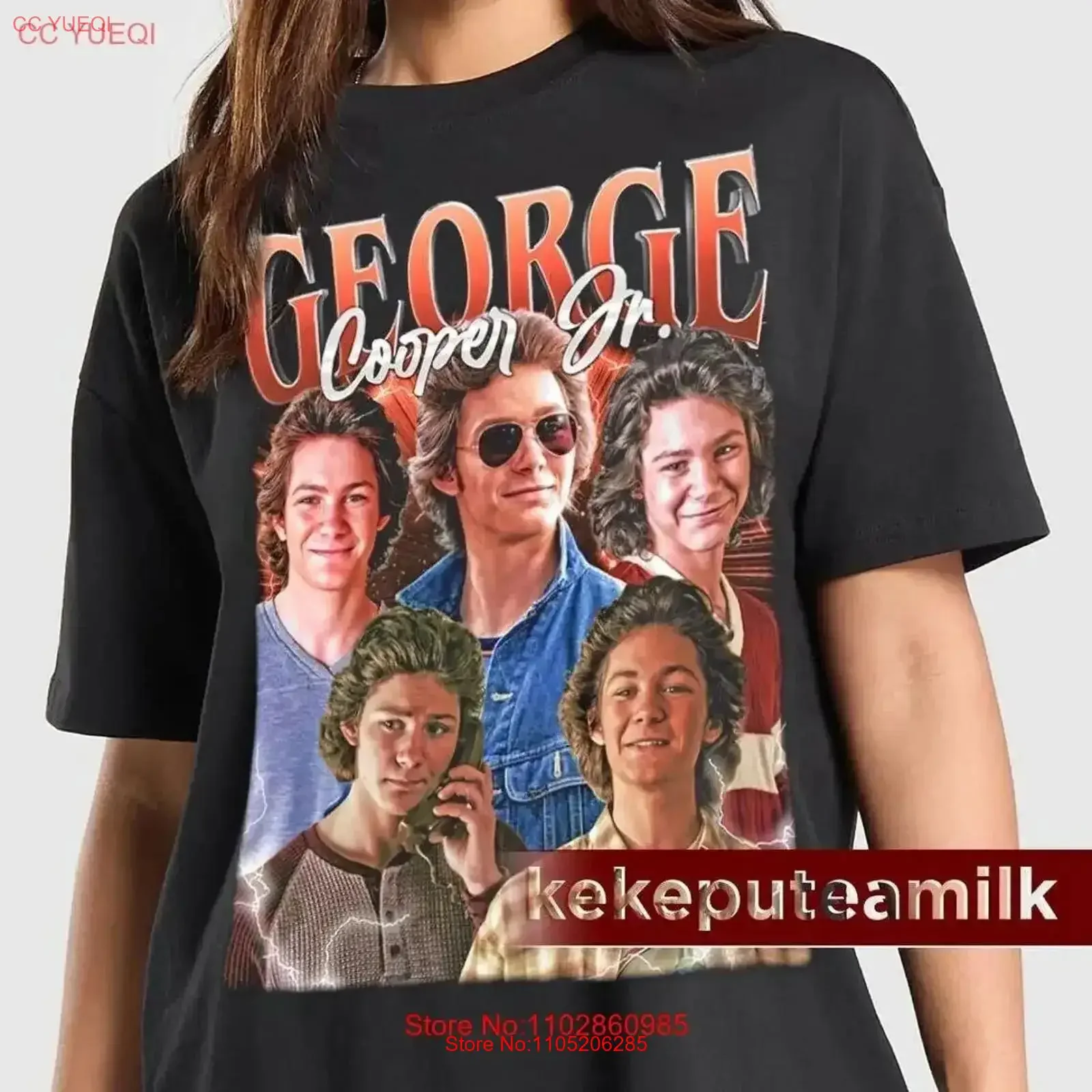 تي شيرت محدود جورج كوبر جونيور سوفت ستايل جورجي يونغ شيلدون ميمي V عتيق مغسول مريح ورسومات متعددة الاستخدامات قليلاً