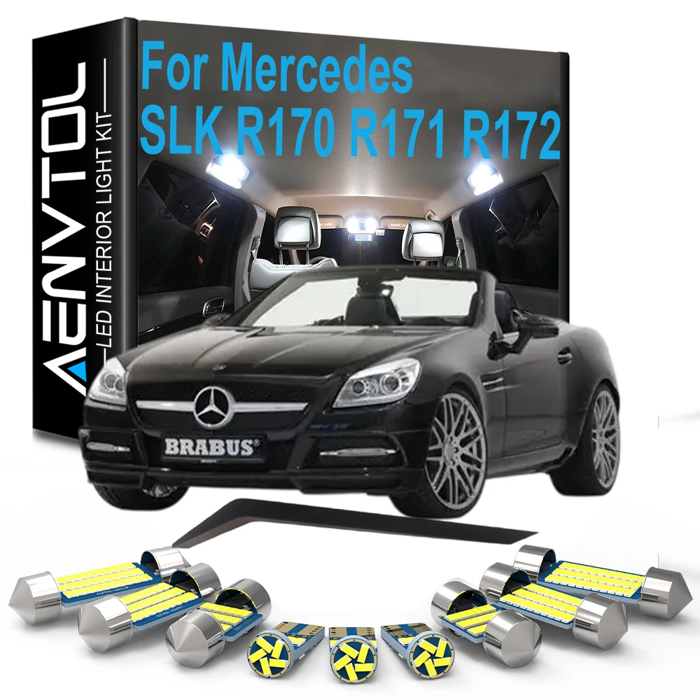 For Mercedes Benz MB SLK-Class R170 R171 R172 SLK200 SLK280 SLK300 SLK350 1996-2015 Car Accessories LED Interior Light Kit