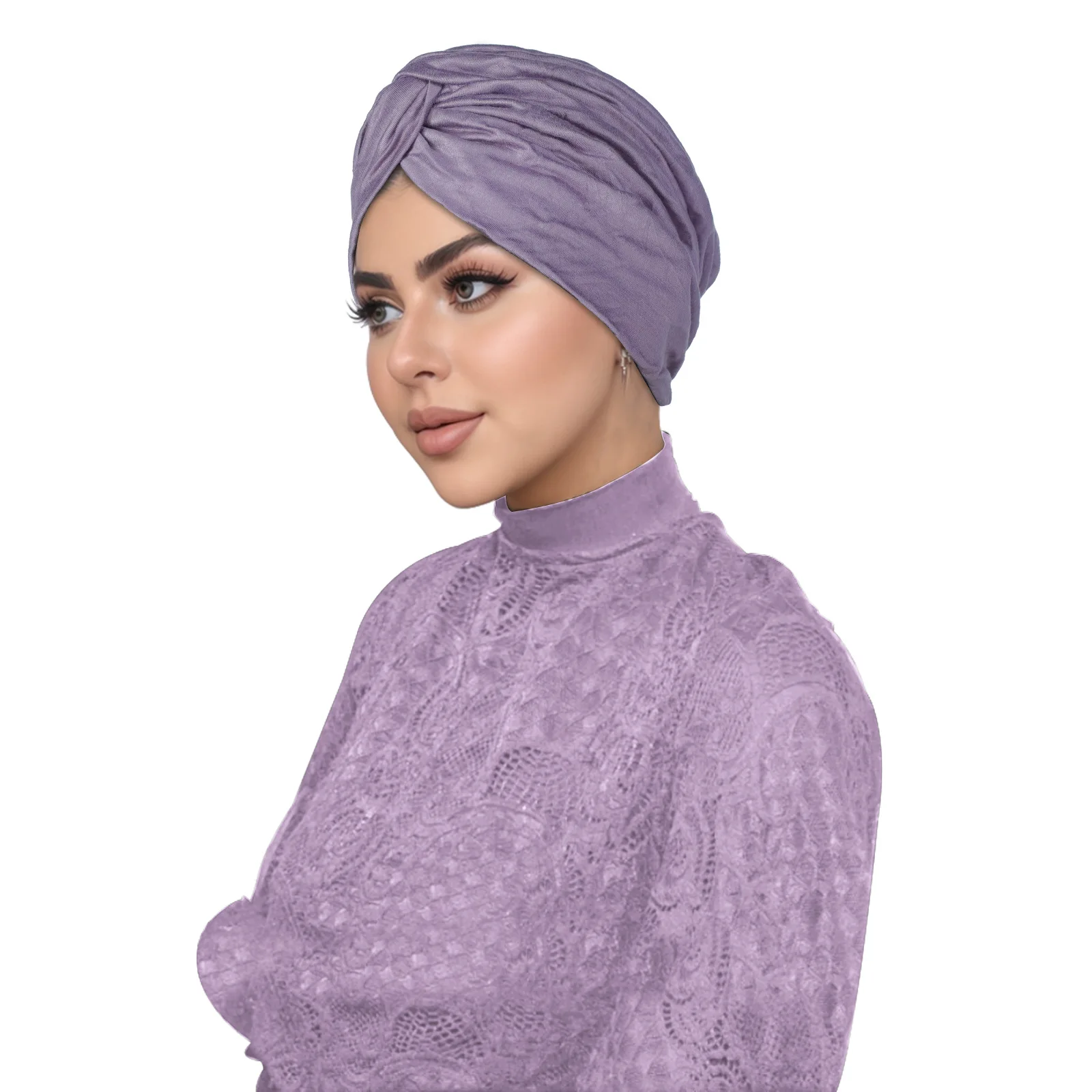 

New Modal Hijabs Turban Muslim Hijab Twist Headscarf Women Chemo Cap Head Wrap Beanies Bonnet Hair Loss Hat Cover Turbante Mujer