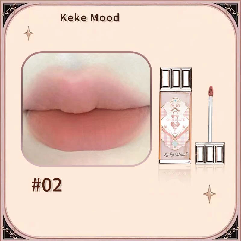 Chocolate Cloud Lip Gloss Matte Velvet Smooth Application Lip Glaze Mousse Braun Rot Flüssiger Lippenstift Make-up Lippentönung Kosmetik – Detail 8