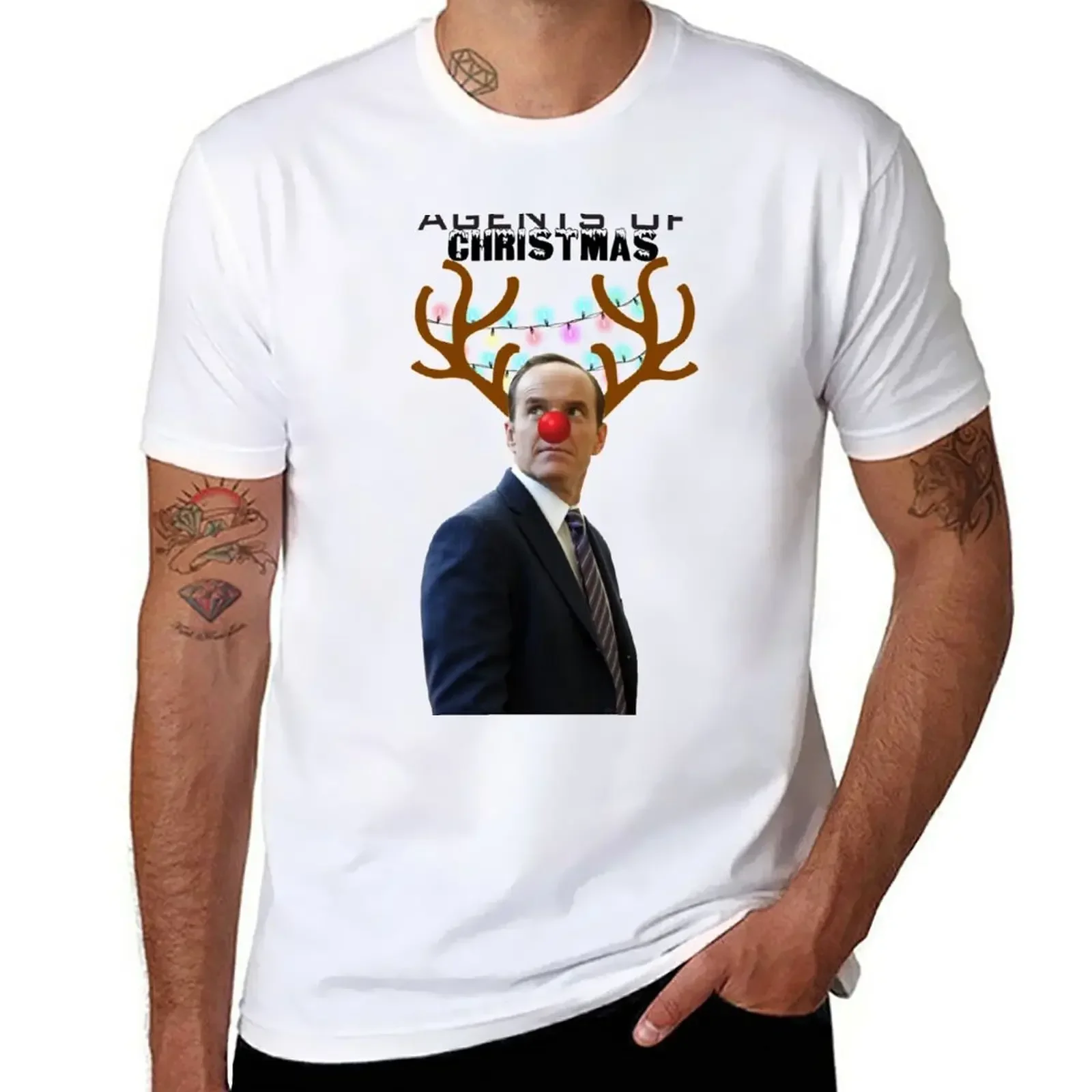Phil Coulson T-Shirt graphic tee shirt quick-drying baggy shirts Short sleeve tee mens t shirts