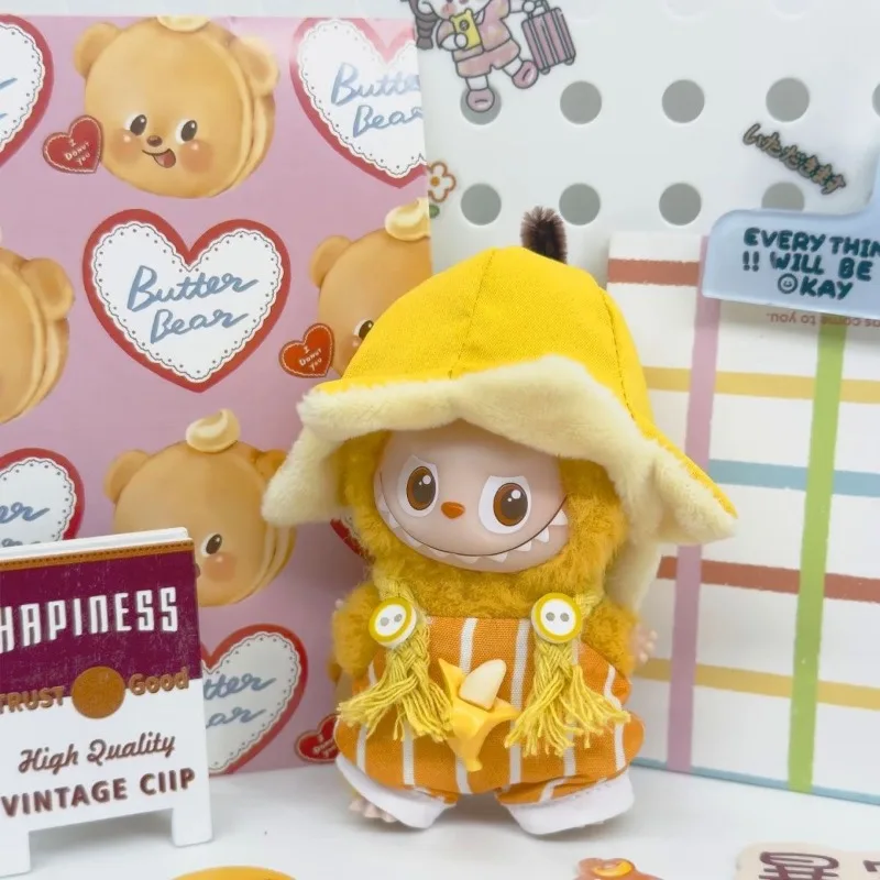 

Labubu Clothes Banana Overalls Hats Trendy Casual Doll Clothing, Labubu Accessory Decoration (without Dolls)