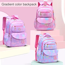 Fashionable girl backpack, cute waterproof large capacity gradient pink teenage backpack, travel backpack backpack backpack-ll ﻿