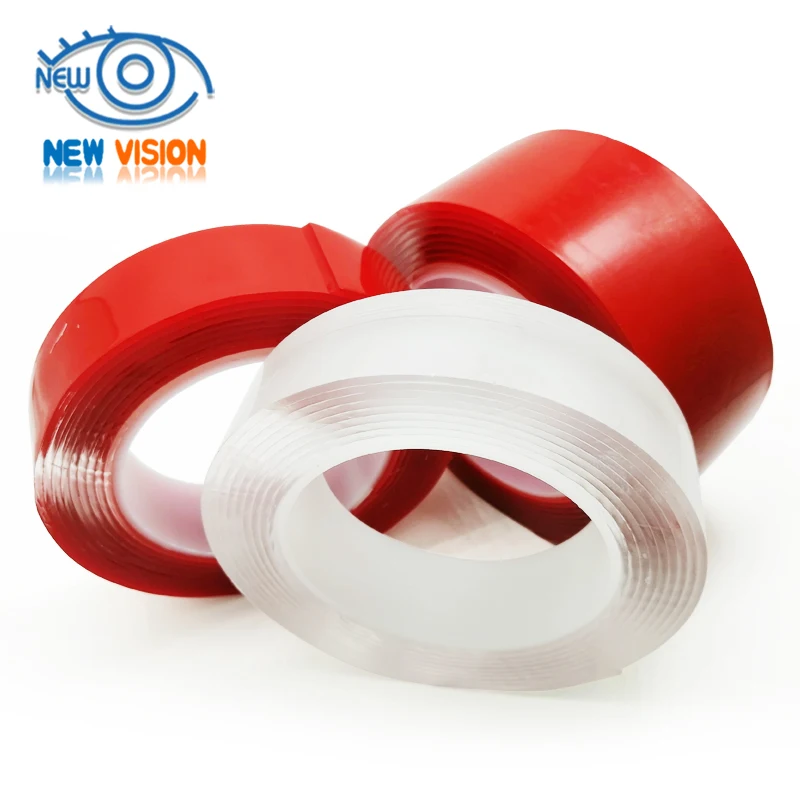 Ultra-strong Double-sided Adhesive Nano Tape Clear Removable Traceless Waterproof Sticky Strip Heavy-duty Two Side Tape Decor