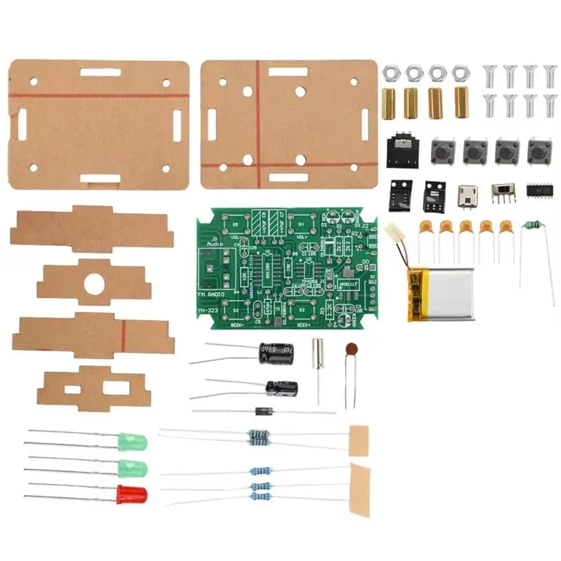 

Цифровой FM-радиоприемник ABKI-76-108МГц, электронный DIY-набор для пайки, GS1299, 5В DC, стерео FM-радио, комплект для пайки, отдельные компоненты