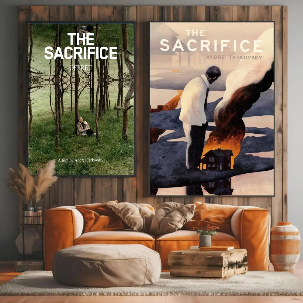 classic movie S-Sacrifice-E Painting Calligraphy Elegant Botanical Decor for Living Room Modern Interior Design