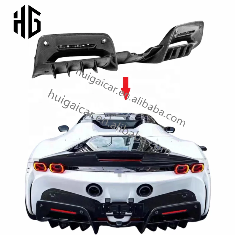 The best price for SF90 car rear diffuser accessories and SF90 car rear bumper lips in 2019 FORFerrari SF90