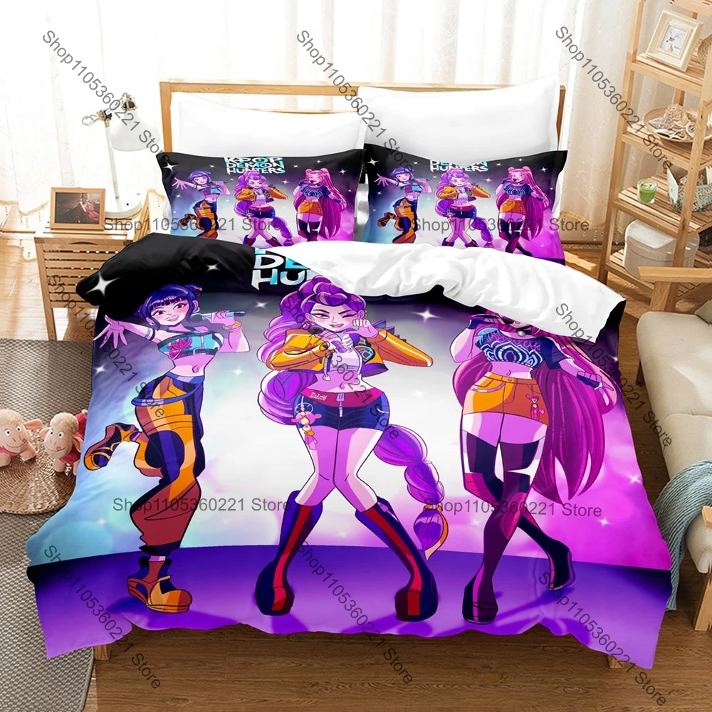 Vintage Retro Reggae Typography Version Girl Print 3 Piece Bedding Set Microfiber Duvet Cover + 2 Pillowcases Anime Lovers Gift