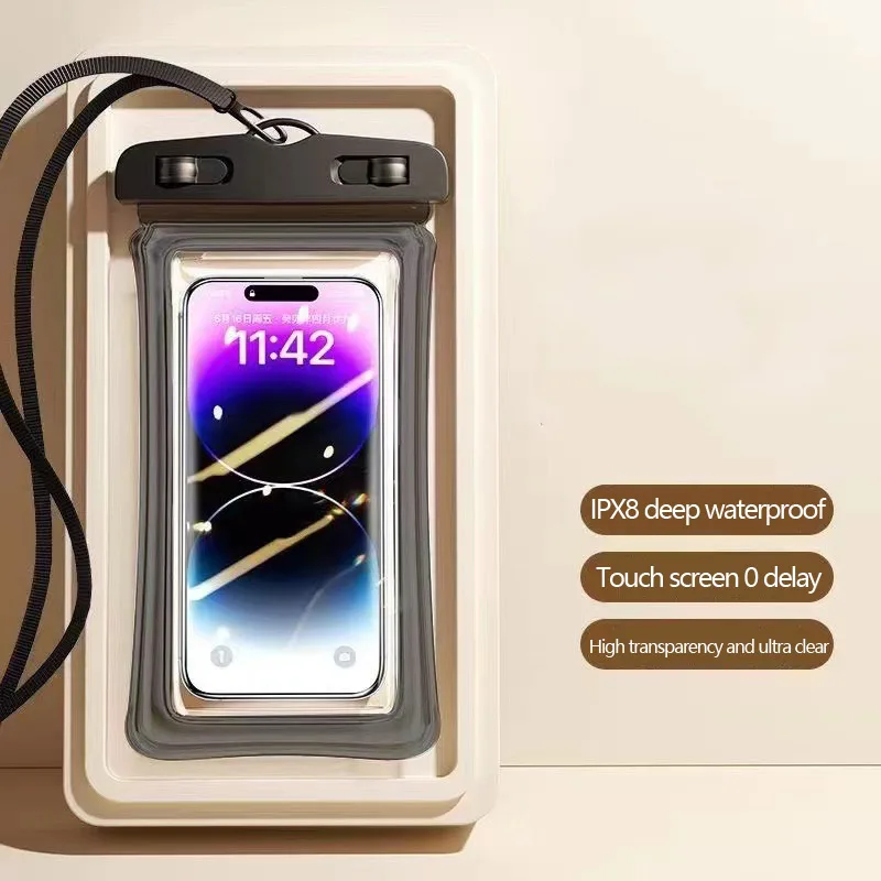 1pc Mobile Phone Waterproof Bag, Touchscreen, Suitable For Diving, Outdoor Swimming Edible Electronic organizer Purse