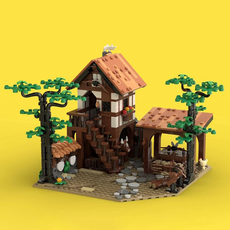 

НОВЫЙ 908 шт. MOC средневековый лев рыцари стрельбы из лука модель DIY творческие идеи Рождественская детская игрушка в сборе головоломка подарок на день рождения