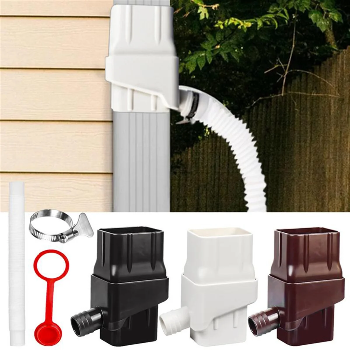 Rain Collection System Rain Water Collection Barrels Increase Water Storage Capacity Replacement Garden Rain Collector B