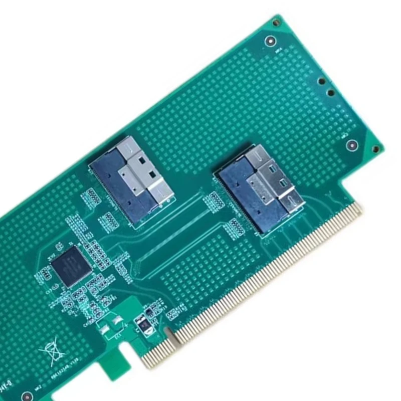 Highly Speed SFF-8654 8i to PCIe Adapters Extension Card PCIe Adapters for Nvme Mainboard Computer