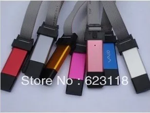 1pcs/lot USBASP USBISP AVR / 51 Series Programmer Download Aluminum Shell 64K Limit Support WIN7 64