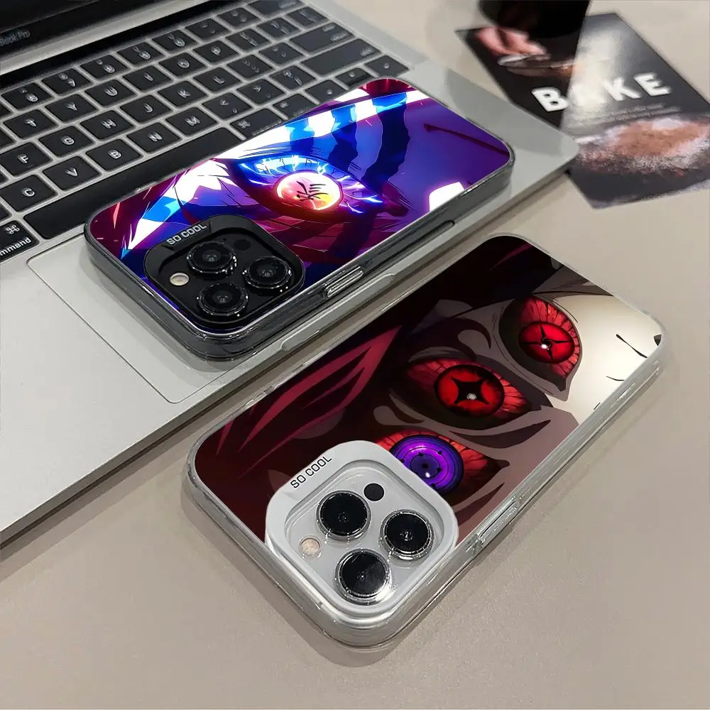 

Чехол для телефона с аниме-глазами из Blade Extinction для iPhone 17 16 15 14 13 12 11 X XR XS 8 7 Air Pro Max Plus, полупрозрачный, разноцветный