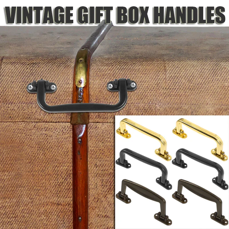 

6 Pcs Makeup Box Handle Handles Vintage Drawer Metal Cabinet Plastic Pulls Wardrobe for Jewelry Case Pulls Boxes Plastic Chest