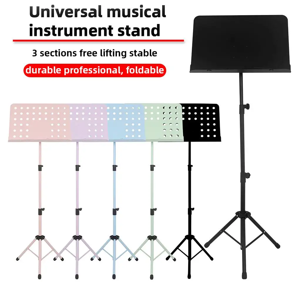 Sheet Music Stand Folding Angle Height-Adjustable Music Stand Sheet Music Lightweight Portable Music Holder