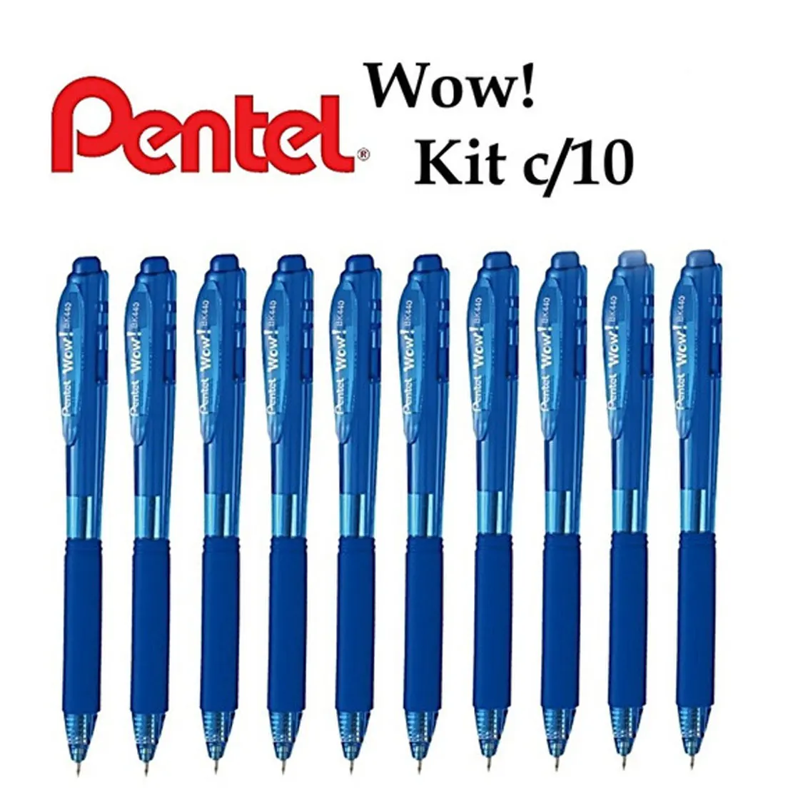 10 Kit 1.0 MM Blue Wow Spherographic Pen