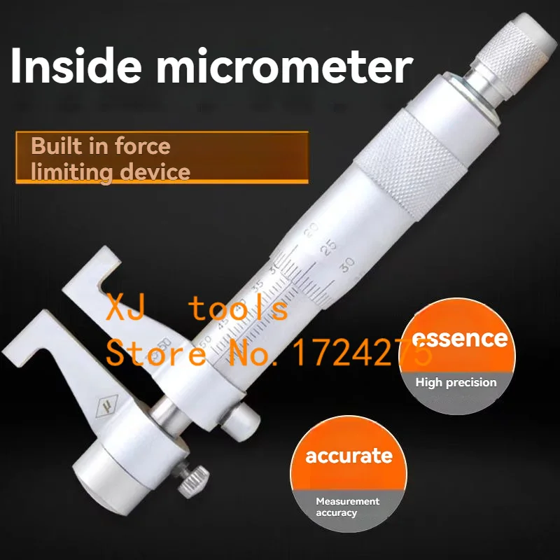 

5-30mm 25-50mm 50-75mm 75-100mm 4pcs/set Inside micrometer spiral micrometer Inner hole measurement tools
