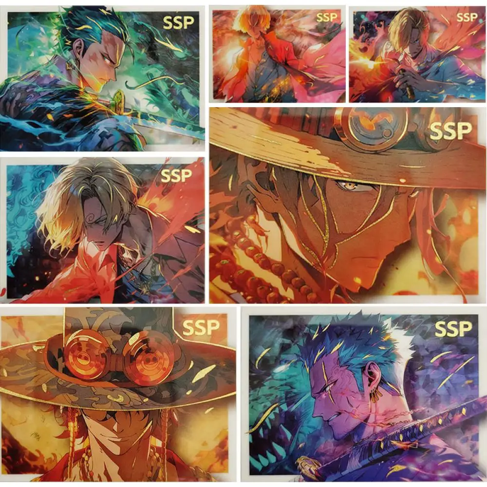 Anime ONE PIECE SSP series collection card Portgas D Ace Trafalgar D. Water Law Roronoa Zoro Children's toys Board game card