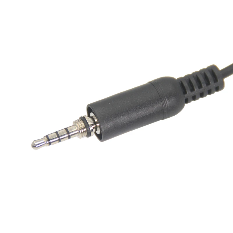 Cocok untuk Yaesu EVX-S24 VX7R 6R VX127 adaptor kabel konversi walkie talkie ke headphone K, K-head, dan mikrofon genggam