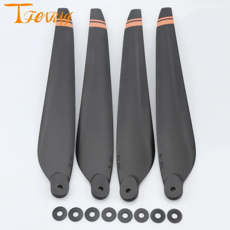 

Copy 2480 Carbon Fiber Plastic Mix Drone Propellers For Hobbwing X6 Plus Power System Agras Drone Accessories Drone Parts