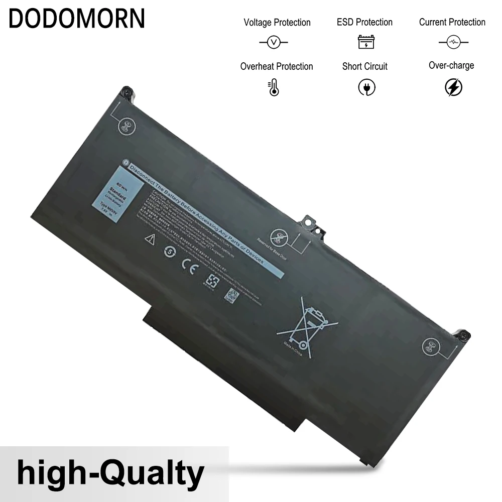 Imagem -03 - Dodomorn Mxv9v Bateria do Portátil para Dell Latitude 13 5300 2-in15310 2-in-17300 7400 Série 0g74g 829mx 05vc2m 5vc2m 0829mx 60wh