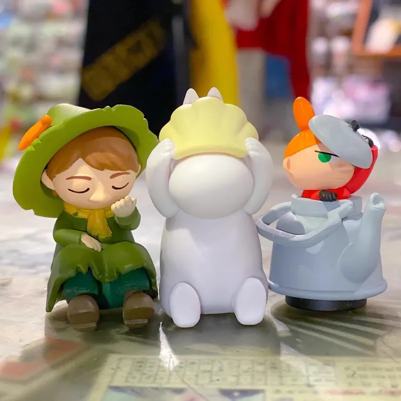 TOMY Original Gashapon Hide Seek ムーミン Anime Figure Toys For Kids Gift Collectible Model Ornaments